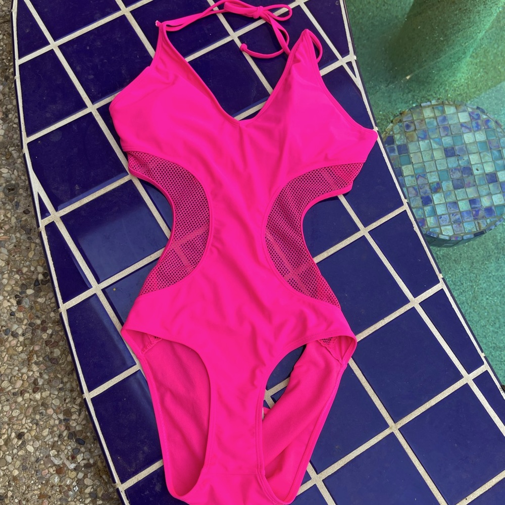 Apollo, Bright Pink, One-Piece Swimsuit, Size M